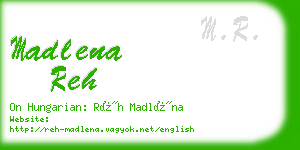 madlena reh business card